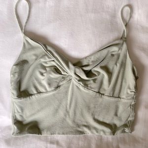 Wilfred Sage Green Crop Top